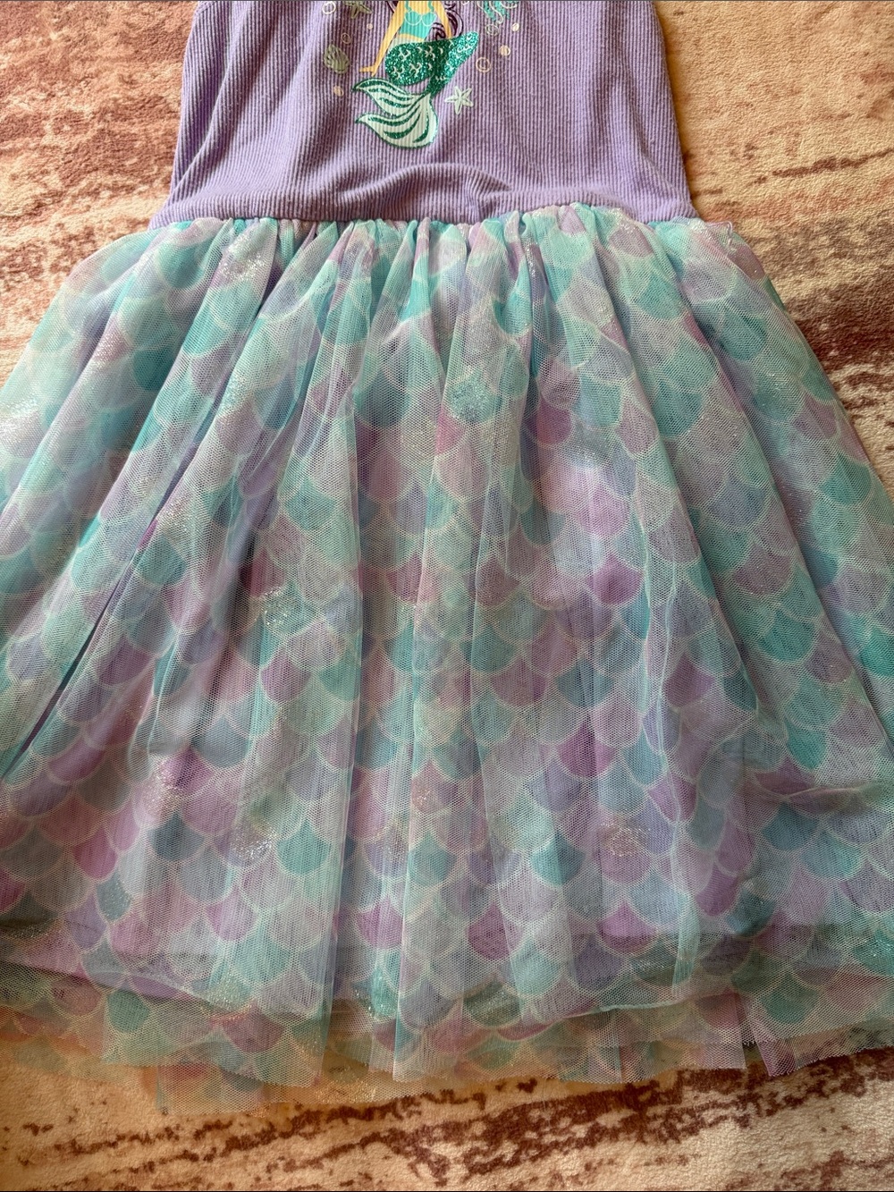 lilt Lavender Ribbed Tank with Ruffle Trim - Picture 4 of 5